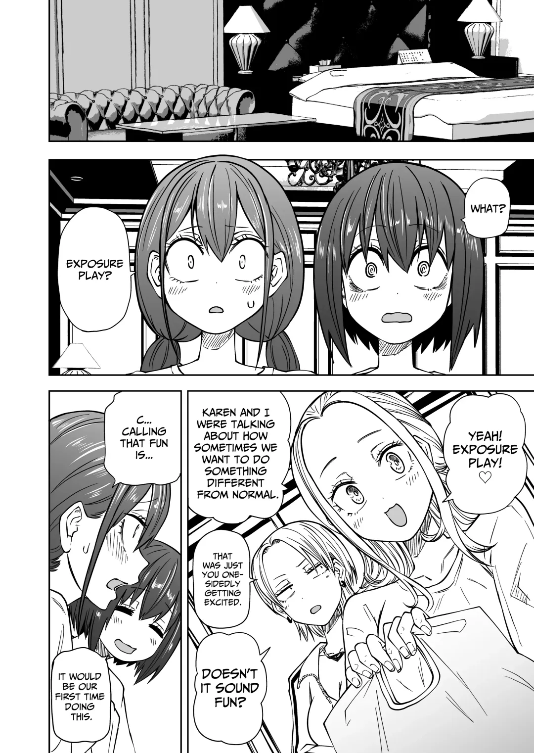 [Sakamoto Kafka] Hajimete no Roshutsu Gokko  | First Time Exhibitionism Play! Lesbian Sex Lovin' University Girls Fhentai - Page 6