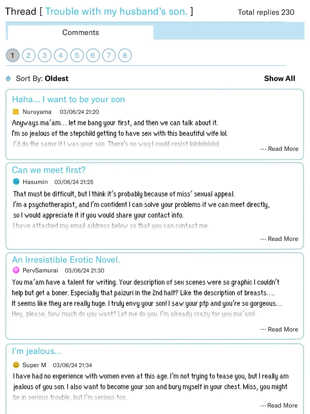 [Minazuki Mikka] Otto no tsurego ni, komattemasu. | Trouble With My Husband's Son. Fhentai - Page 43