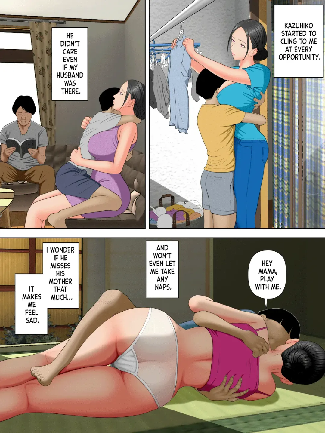 [Minazuki Mikka] Otto no tsurego ni, komattemasu. | Trouble With My Husband's Son. Fhentai - Page 7