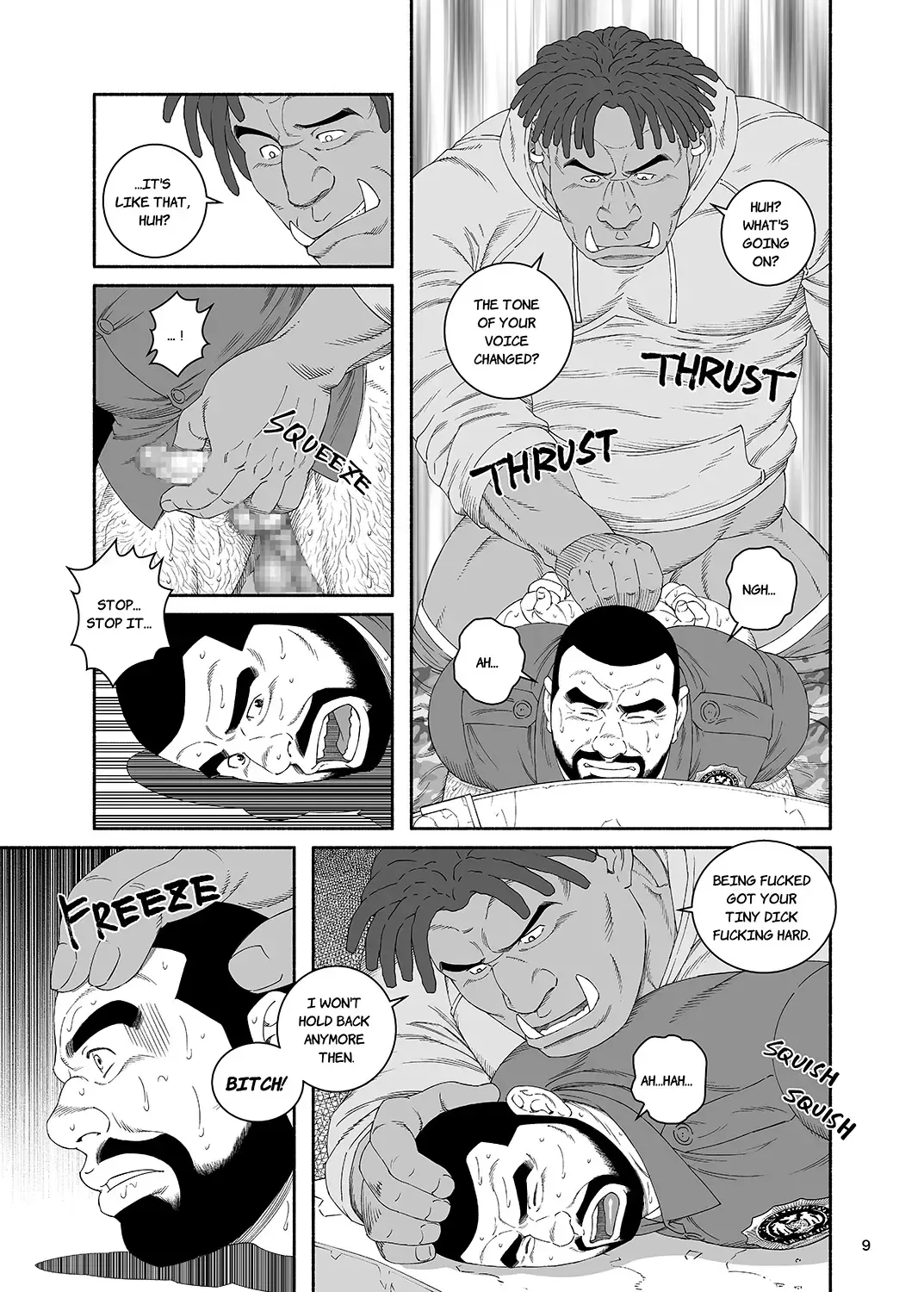 [Tagame Gengoroh] B.S.B. Big Sir's Bitches : Cop - The Case of Chris Collins Fhentai - Page 10
