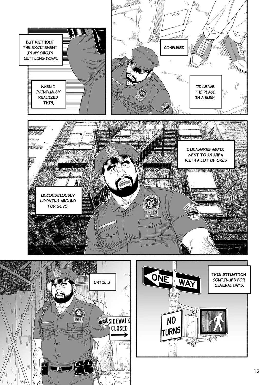 [Tagame Gengoroh] B.S.B. Big Sir's Bitches : Cop - The Case of Chris Collins Fhentai - Page 16
