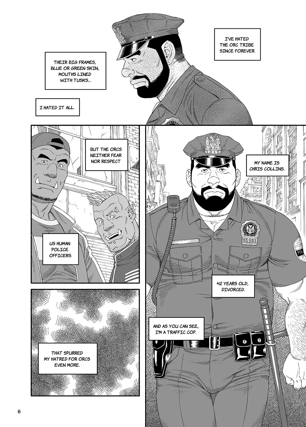 [Tagame Gengoroh] B.S.B. Big Sir's Bitches : Cop - The Case of Chris Collins Fhentai - Page 7