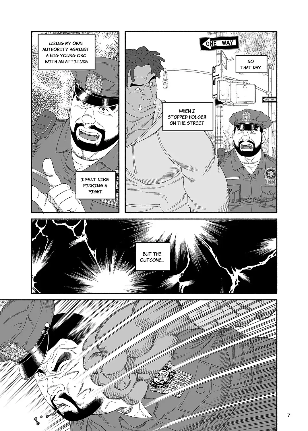 [Tagame Gengoroh] B.S.B. Big Sir's Bitches : Cop - The Case of Chris Collins Fhentai - Page 8