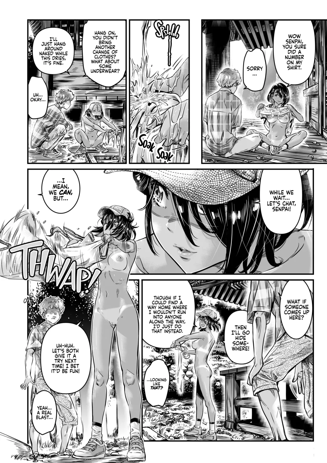 [Maruta] Hiyake no Bitch Shoujo wa, Doutei no Senpai o Yagai Sex ni Sasou | The Tanlined Town Bike Has Set Her Perverted Exhibitionist Sights on Her Virgin Senpai (decensored) Fhentai - Page 29