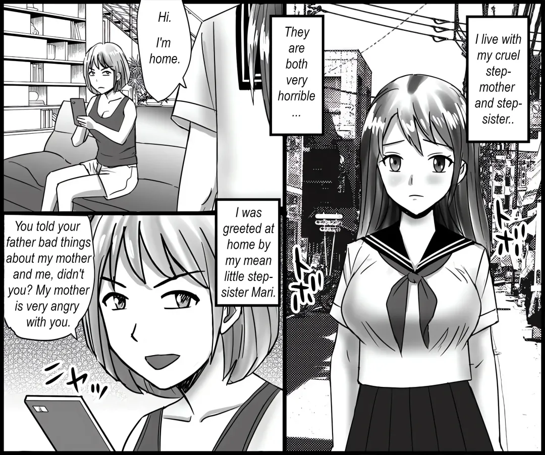 Mamahaha to Imouto ni Yoru Zankoku Shuuchi Ijime | Humiliated and punished by my stepmother and stepsister Fhentai - Page 2