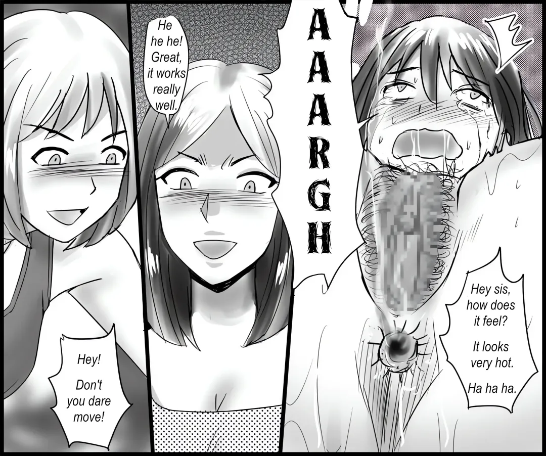 Mamahaha to Imouto ni Yoru Zankoku Shuuchi Ijime | Humiliated and punished by my stepmother and stepsister Fhentai - Page 32