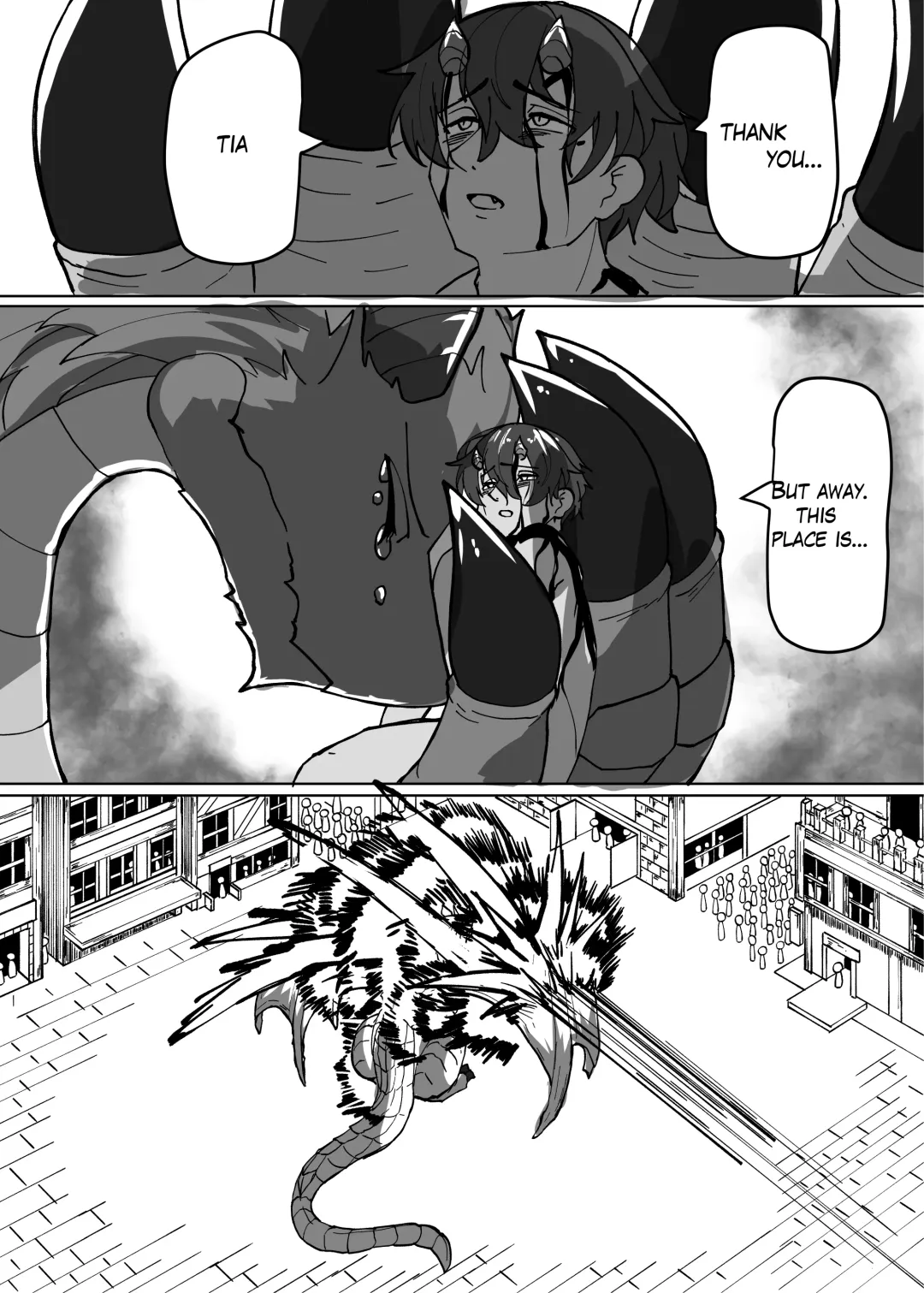 [Kyabetsuka] Because That Night Was The Happiest They've Ever Been - Persecuted Dragon Girl and an Assassin at His Limit Forget Human Speech and Have Beastly Sex Fhentai - Page 19