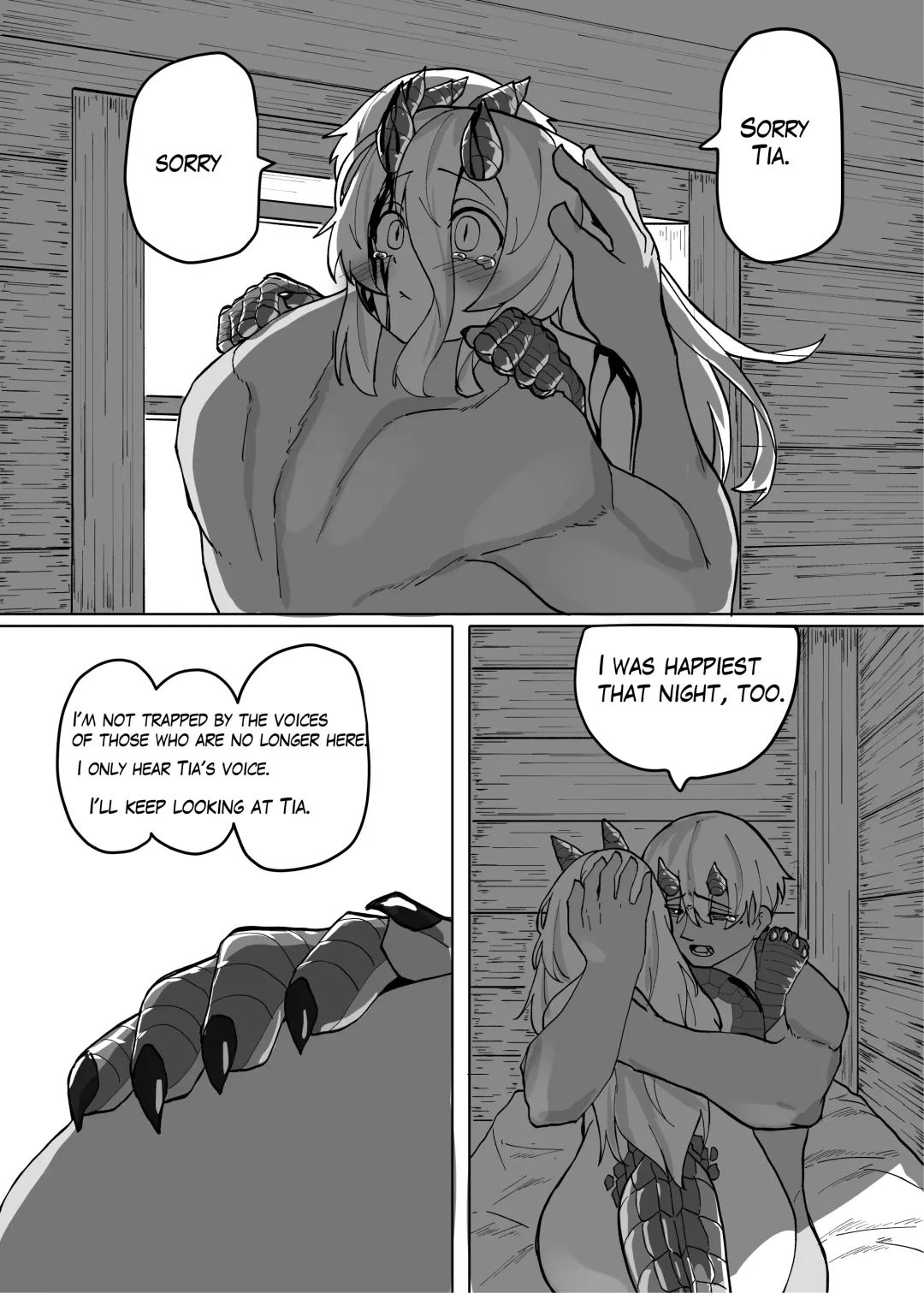 [Kyabetsuka] Because That Night Was The Happiest They've Ever Been - Persecuted Dragon Girl and an Assassin at His Limit Forget Human Speech and Have Beastly Sex Fhentai - Page 29