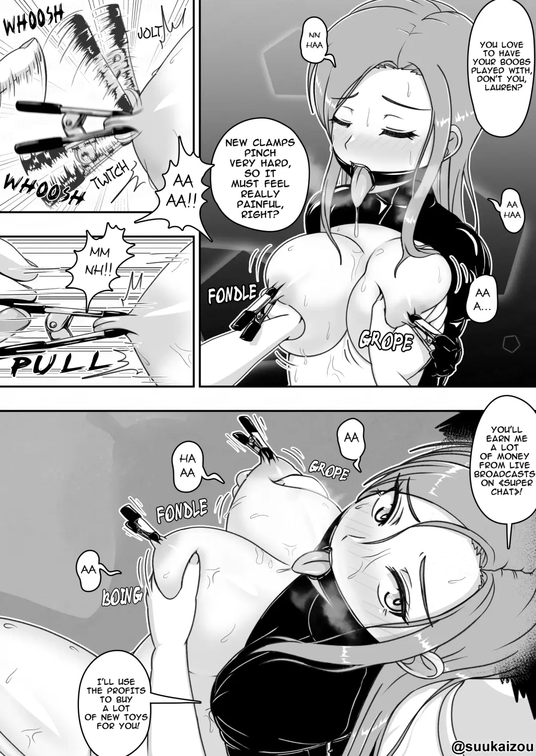 [Suukaizou] Lauren is restrained and blamed mainly on her boobs Fhentai - Page 16