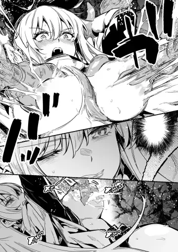 [Lefthand] 魔物の触手に絡め取られ、無理矢理母乳を搾られる快感に逃げ出す事も考えられなくなっていく冒険者ちゃん Fhentai - Page 13