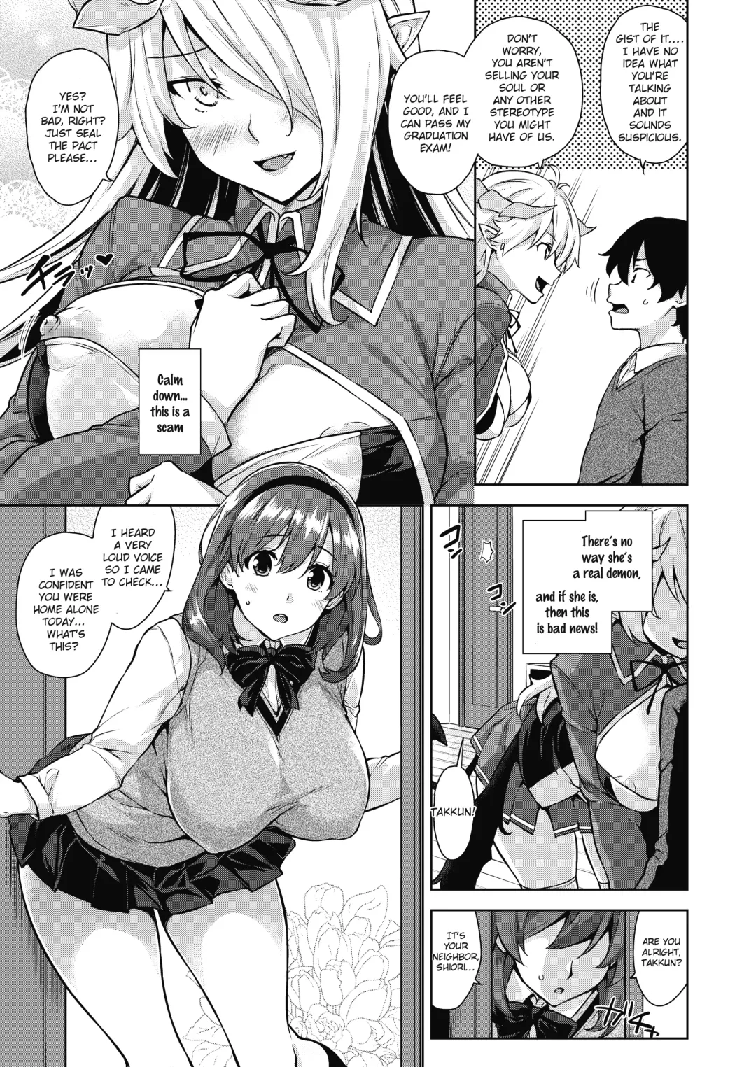 [Mikemono Yuu] Akuma de JK -Makai Appli de Harem Shiken- (decensored) Fhentai - Page 6
