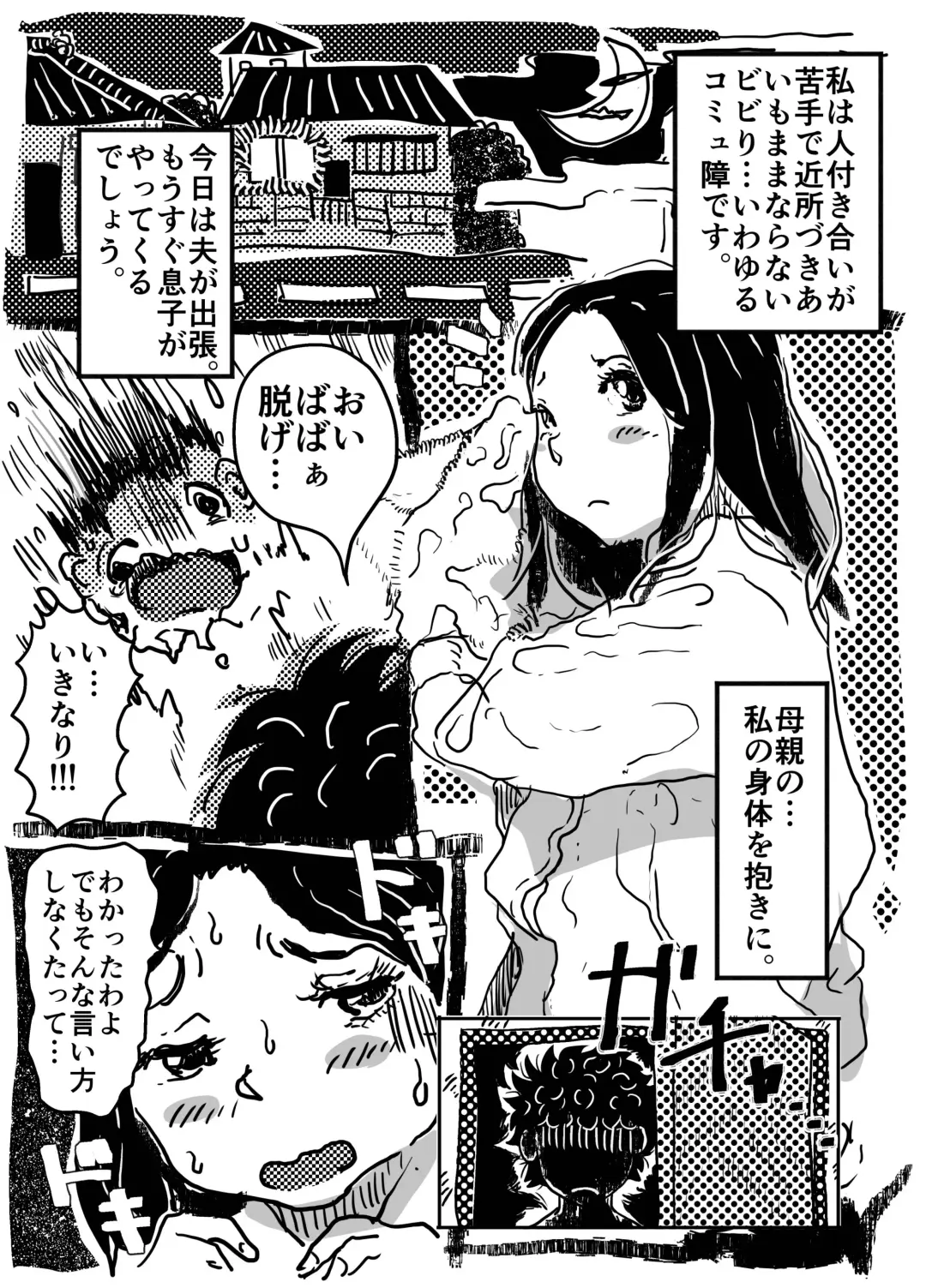 [Junk Kameyoko] 「Komyu sawa no okāsan to, soko ni tsukekonde sekuhara suru musuko no hanashi.」 Fhentai - Page 3