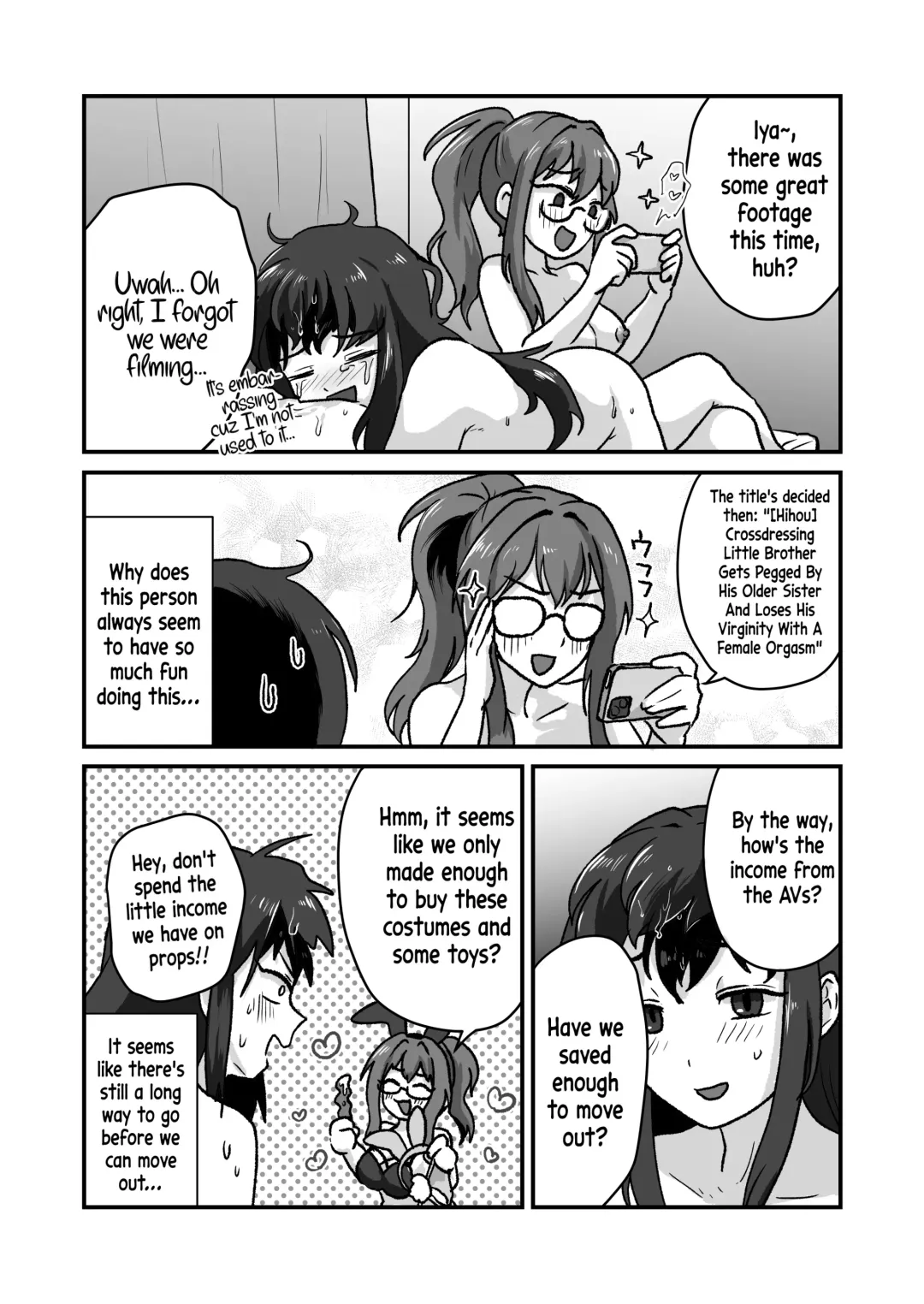[Yuuki Konefu] "Hihou" Crossdressing Little Brother gets Pegged by his Older Sister and then... Loses his Virginity With a Female Orgasm Fhentai - Page 27
