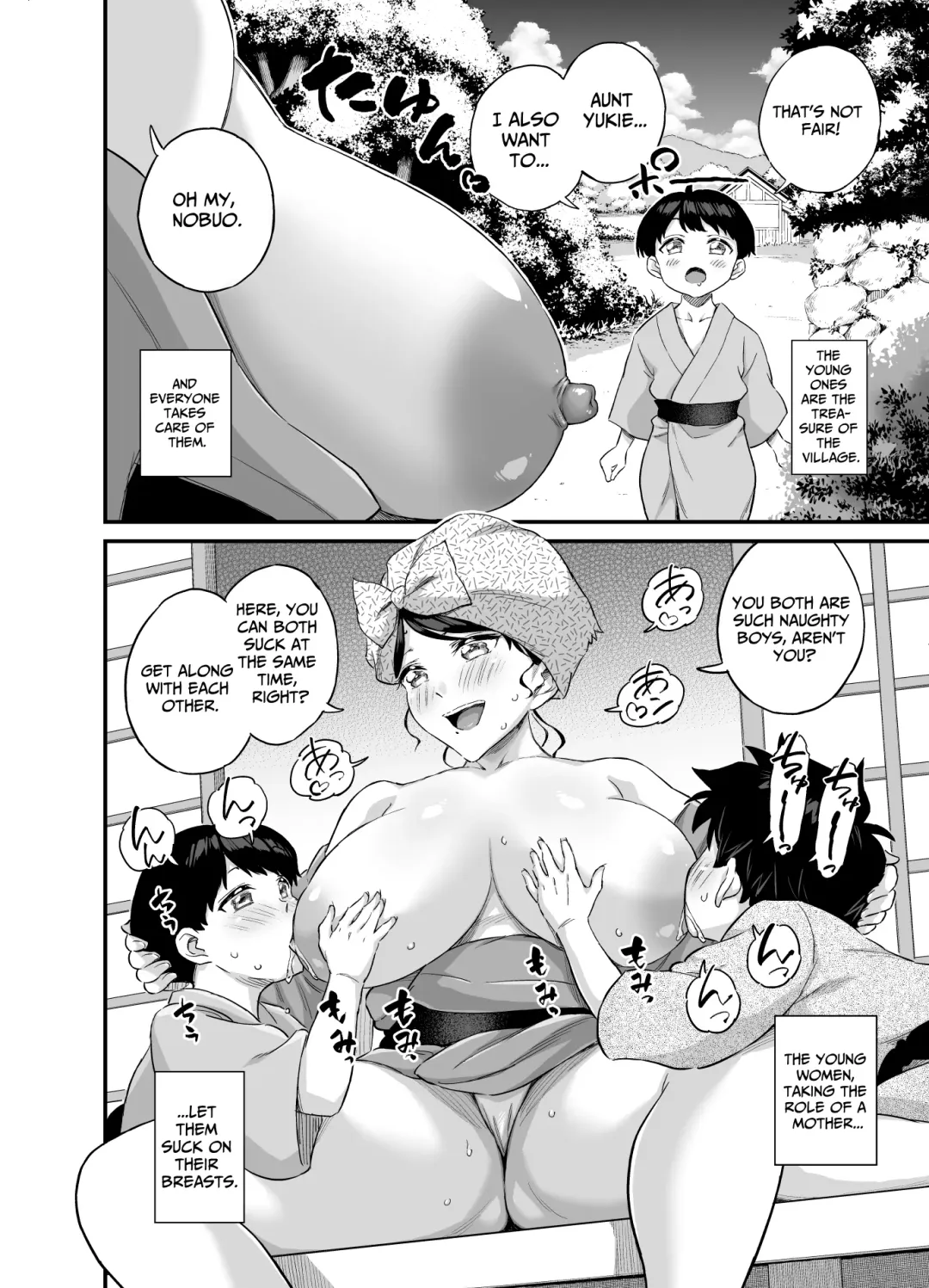 [Higashino Mikan] Chichi o Suwaseru Mura -Breast Sucking Village- Fhentai - Page 3