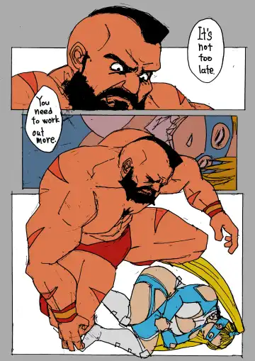 [Sanman Drill] Zangief VS. Rainbow Mika Fhentai - Page 10