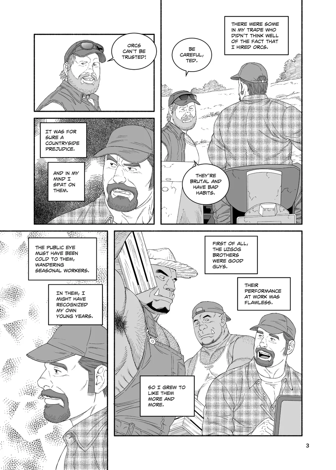 [Tagame Gengoroh] Tagame Gengoroh] B.S.B. Big Sir's Bitches : A Farmer - In the Case of Ted Sterling Fhentai - Page 4