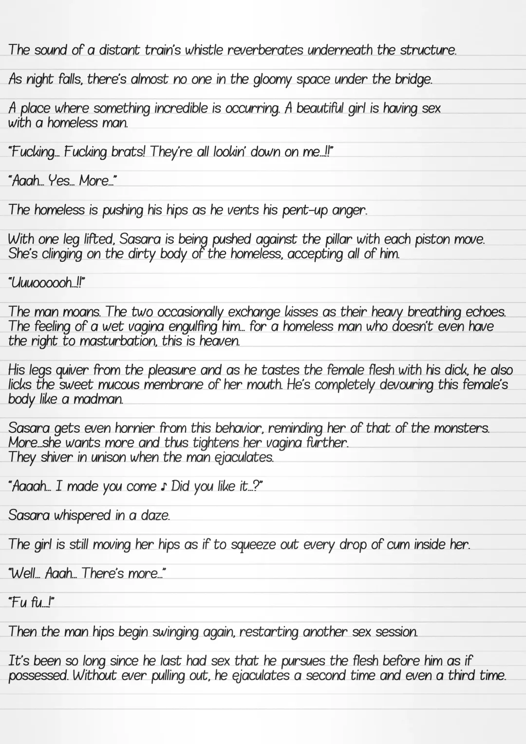 [Chiba Tetsutarou] Misuke's Short Stories 12 - Sasara & The Homeless Fhentai - Page 11