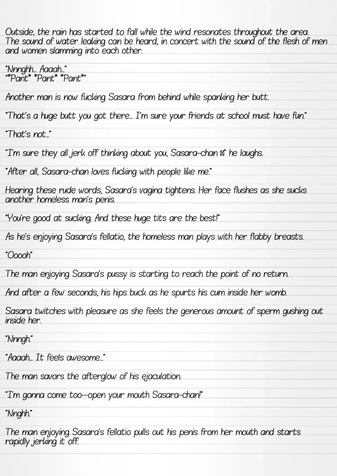 [Chiba Tetsutarou] Misuke's Short Stories 12 - Sasara & The Homeless Fhentai - Page 20