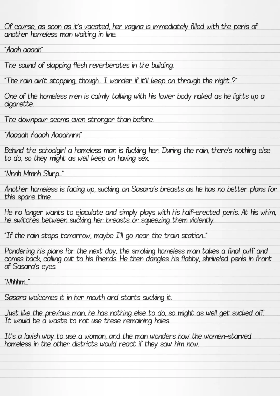 [Chiba Tetsutarou] Misuke's Short Stories 12 - Sasara & The Homeless Fhentai - Page 22