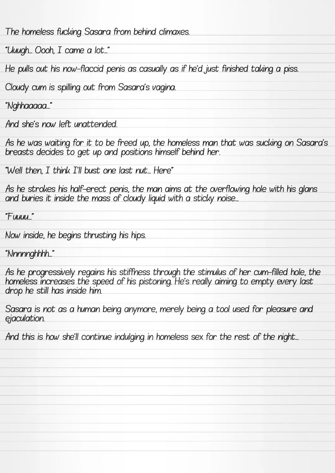 [Chiba Tetsutarou] Misuke's Short Stories 12 - Sasara & The Homeless Fhentai - Page 23