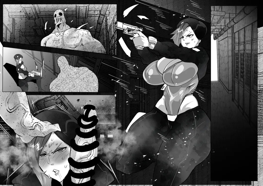 [Mr.way] SFホラーな世界で負けちゃう軍人女性 Fhentai - Page 6