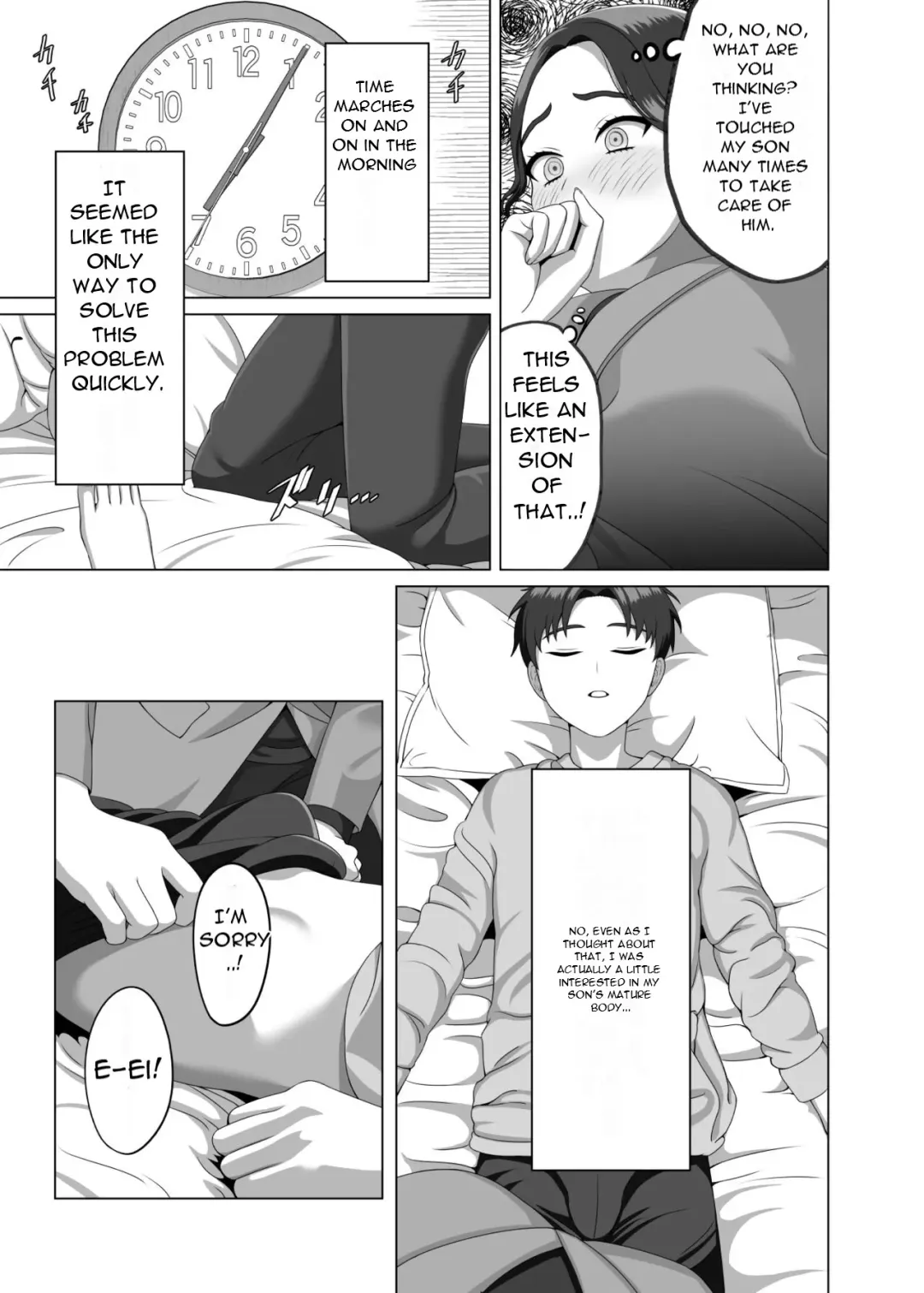 [Gaburi] Musuko no Asadachi ni Doki Doki Shichau Okaa-san | A mother gets excited about her son's morning erection Fhentai - Page 12