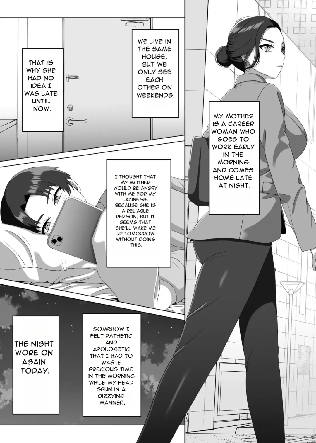 [Gaburi] Musuko no Asadachi ni Doki Doki Shichau Okaa-san | A mother gets excited about her son's morning erection Fhentai - Page 4