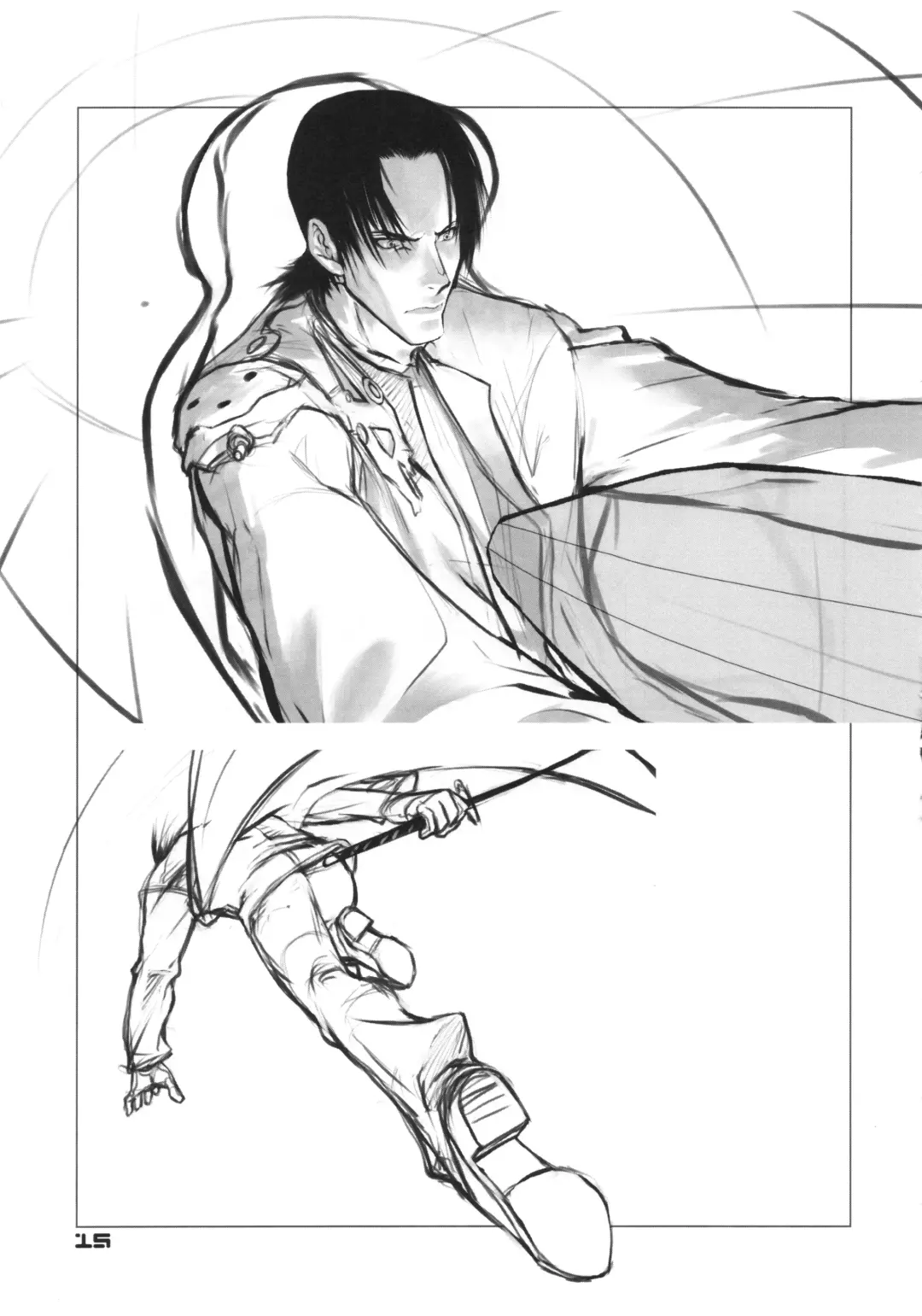 [Chuuou Higashiguchi] BACK YARD EXIBITIONIST VAMPIRDZHIJA VJEDOGONIA & KIKOKUGAI DRAFTING SKETCHES Fhentai - Page 14