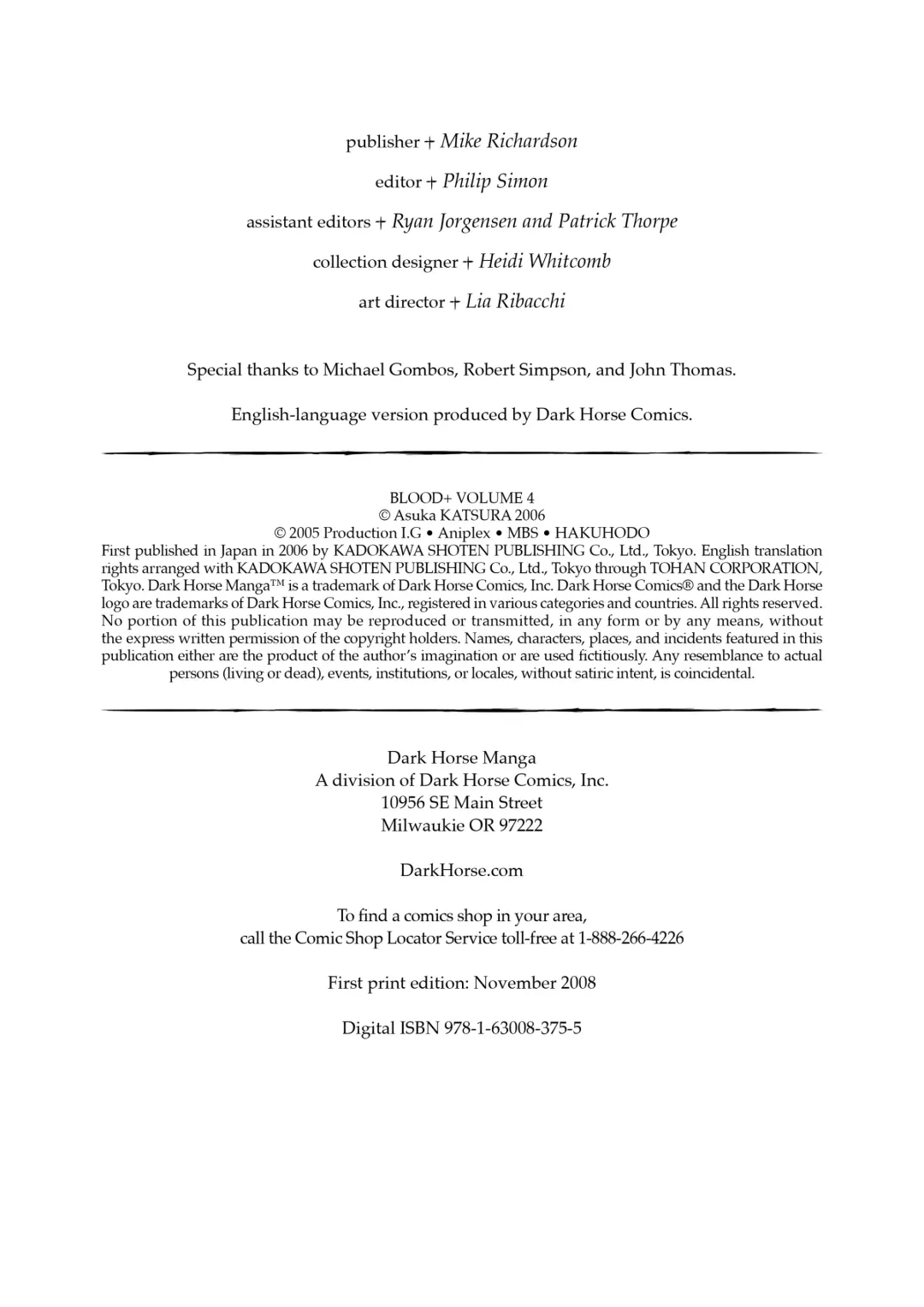 Blood+ v04 Fhentai - Page 189