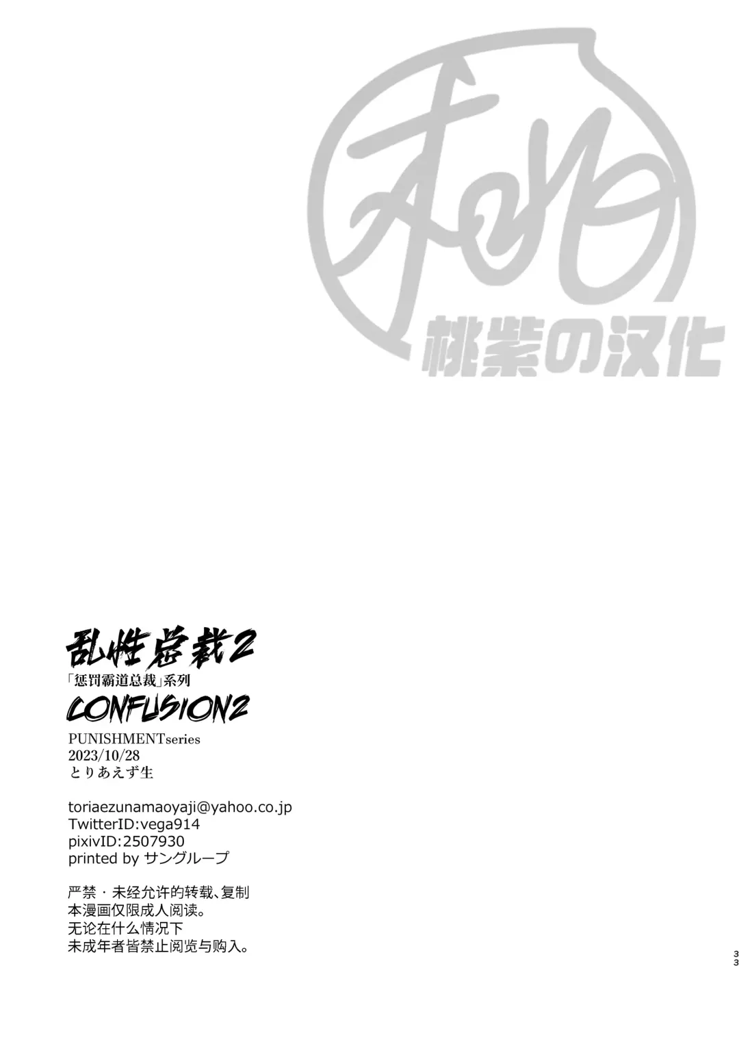 CONFUSION 2# | 乱性总裁-第2卷-『惩罚霸道总裁』续 (decensored) Fhentai - Page 34