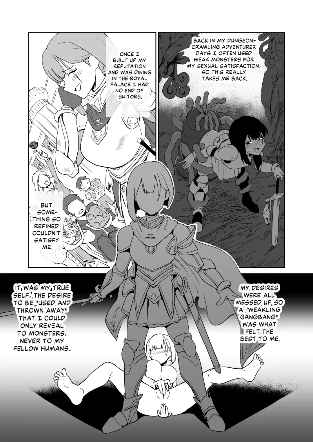 [Yamabatake] Zako-kan Nerai no Do-M Onna Kishi ga Hontou ni Goblin Dorei ni Sareru Hanashi Zenpen | The Story of How a Masochistic Female Knight Looking to Get Gangbanged by Weaklings Became a Goblin Slave for Real; Part 1 Fhentai - Page 21