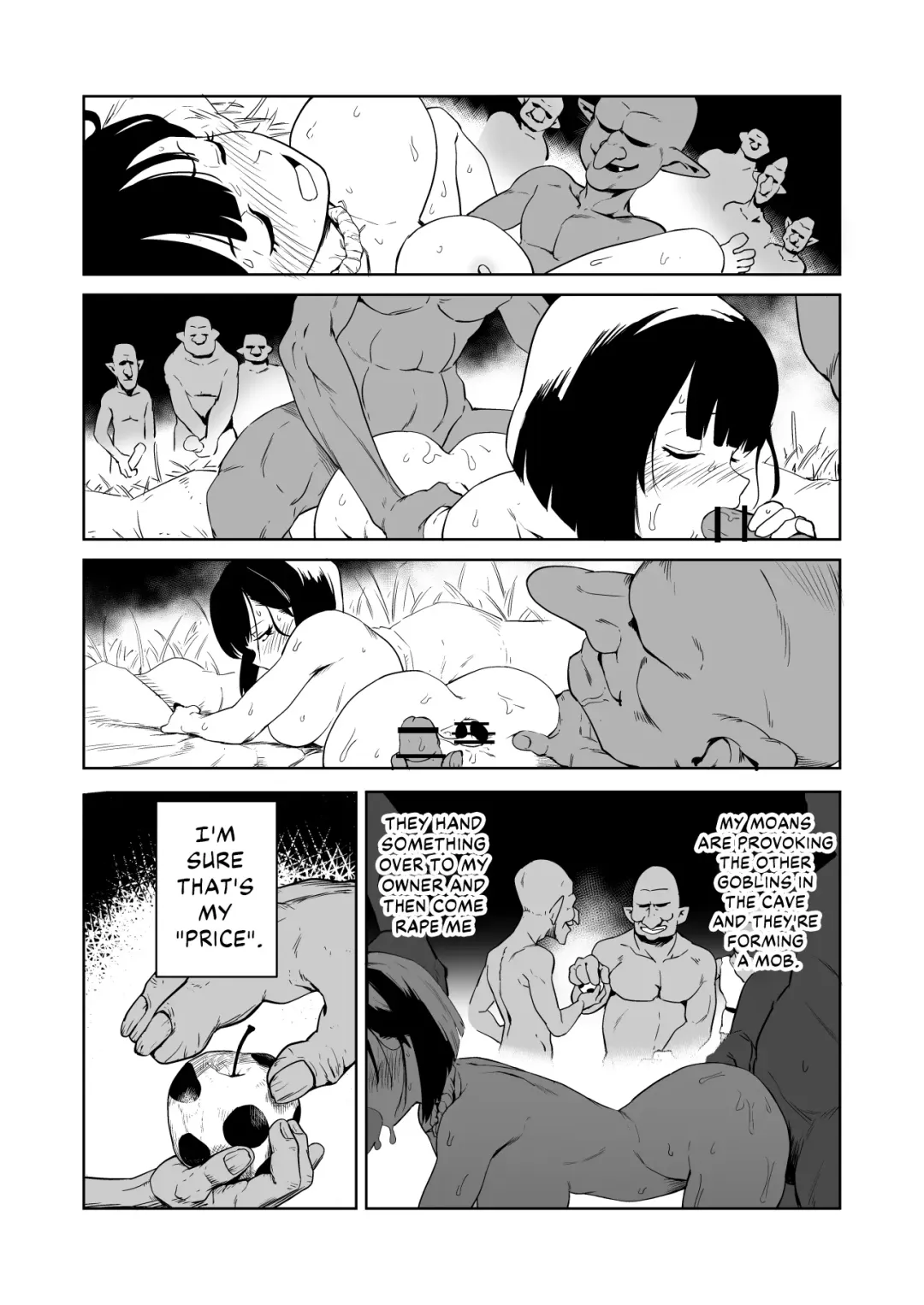 [Yamabatake] Zako-kan Nerai no Do-M Onna Kishi ga Hontou ni Goblin Dorei ni Sareru Hanashi Zenpen | The Story of How a Masochistic Female Knight Looking to Get Gangbanged by Weaklings Became a Goblin Slave for Real; Part 1 Fhentai - Page 34