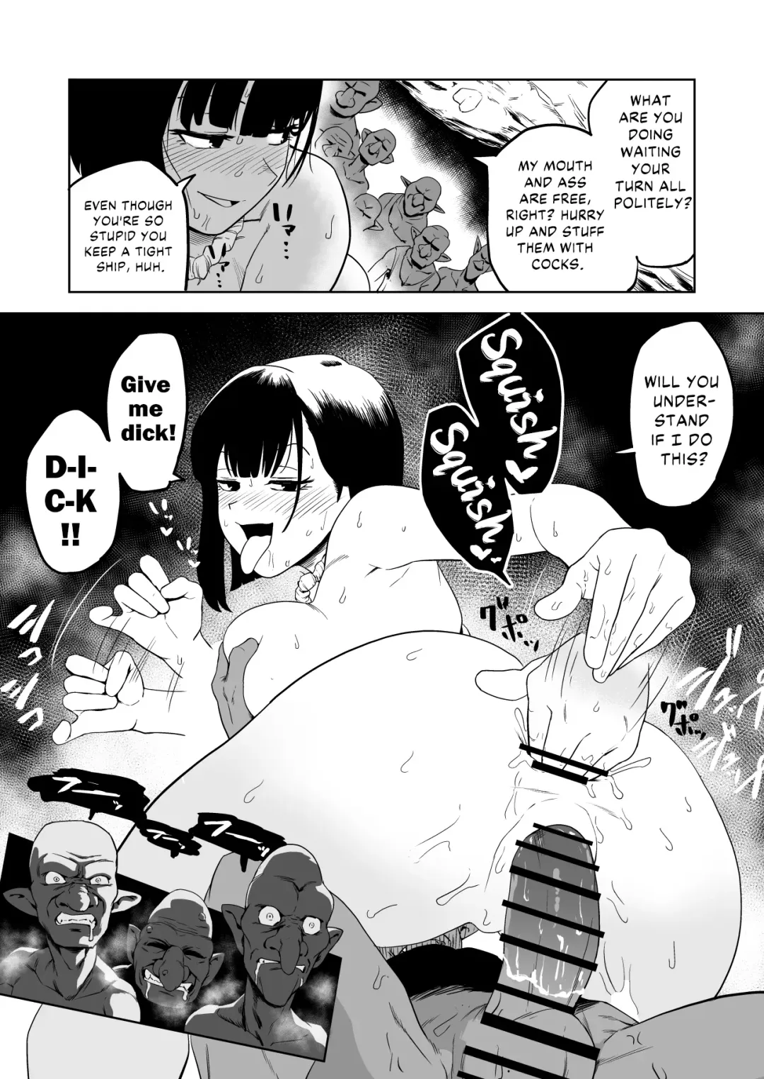 [Yamabatake] Zako-kan Nerai no Do-M Onna Kishi ga Hontou ni Goblin Dorei ni Sareru Hanashi Zenpen | The Story of How a Masochistic Female Knight Looking to Get Gangbanged by Weaklings Became a Goblin Slave for Real; Part 1 Fhentai - Page 37