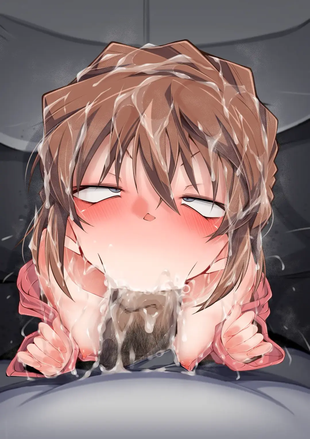 [Moyachii] 満員電車でかチ●ポ灰原哀 Fhentai - Page 29