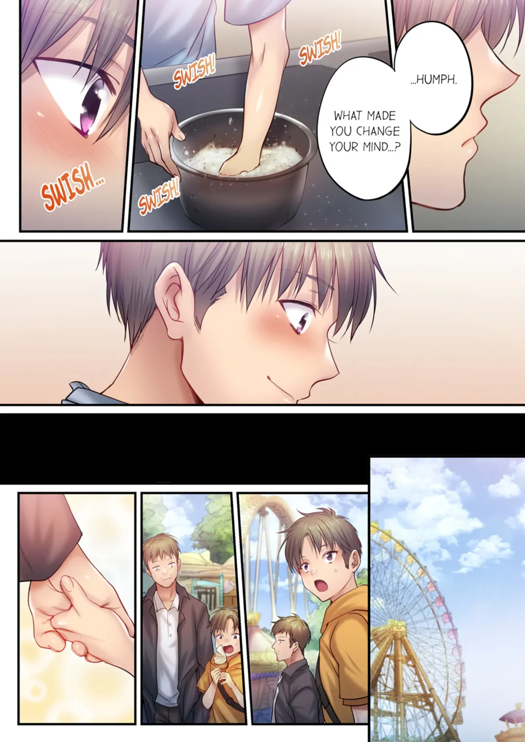 [Fight Fight Chiharu] I Can't Resist His Massage! Cheating in Front of My Husband's Eyes Vol. 15 (decensored) Fhentai - Page 55