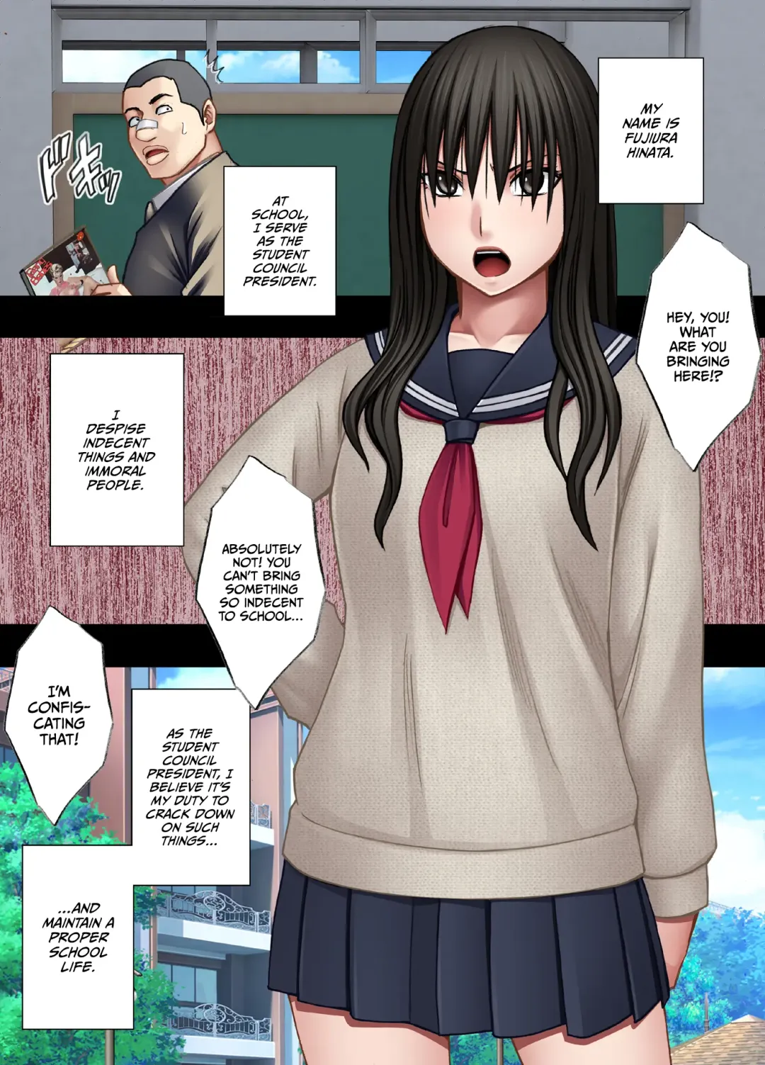 [Crimson] Hentai roujin ni syuujinkanshi car sex wo saserarete Fhentai - Page 3