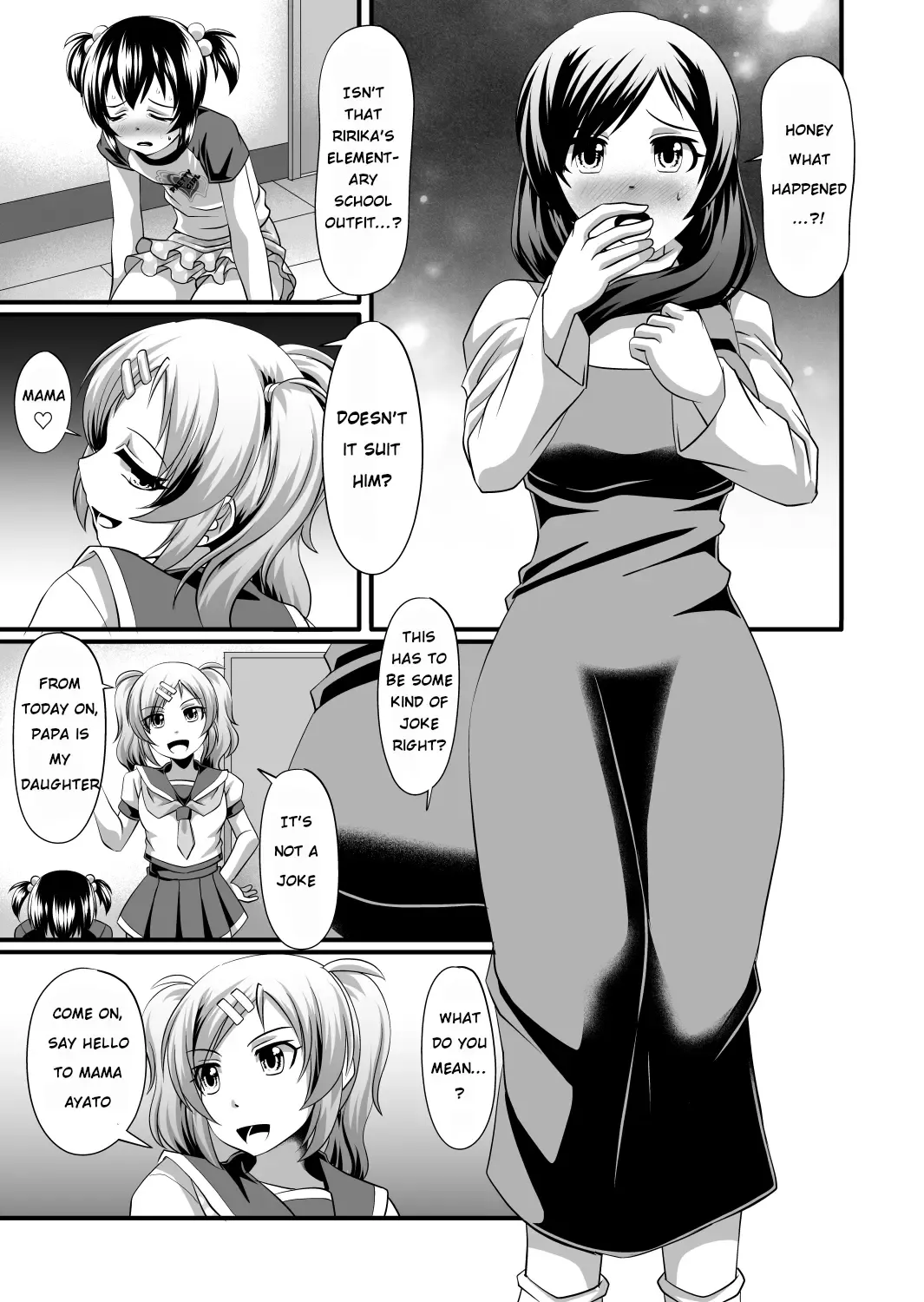 Futanari daughter and cute papa role reversal Fhentai - Page 11