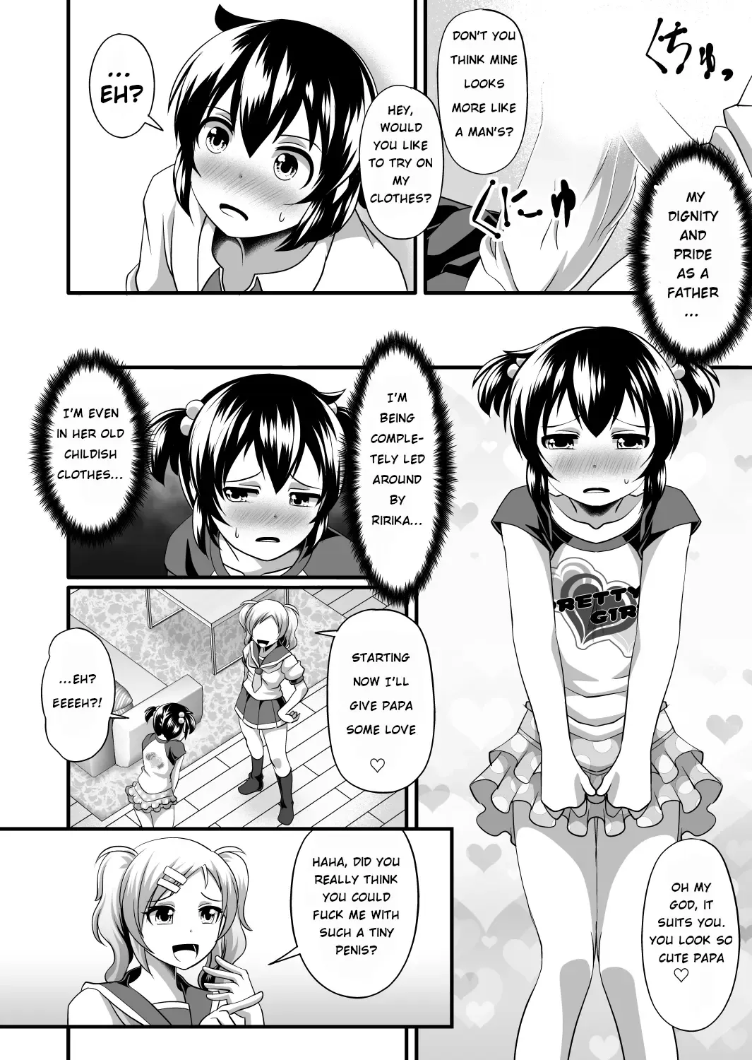 Futanari daughter and cute papa role reversal Fhentai - Page 8