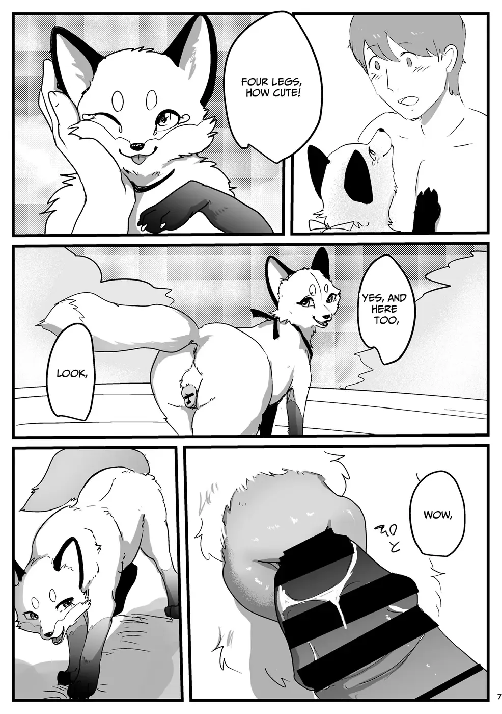 [Momou] Okitsune-sama to Yotsu Ashi Ecchi | Sex with a fox Fhentai - Page 6