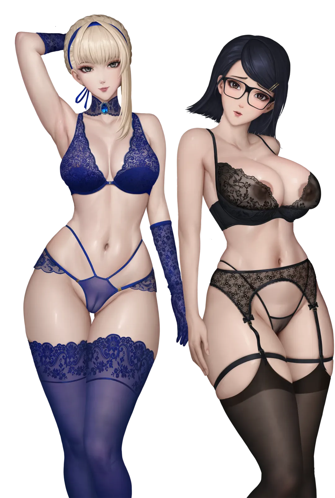 [Limgae] - Transparent Background Gallery (uncensored) Fhentai - Page 1