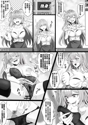 TSF直播【變身／附身／交換／催眠】【黑白漫畫10P】 Fhentai - Page 2