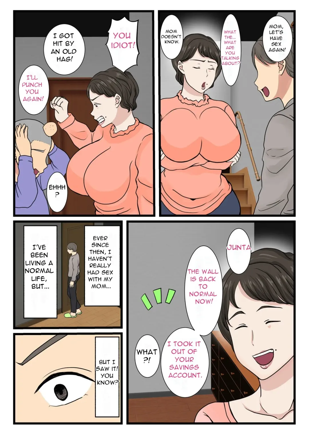 Haha ga Kabe ni Hamatte Ugokenakatta node... | My Mother Got Stuck in the Wall and Couldn't Move... Fhentai - Page 37