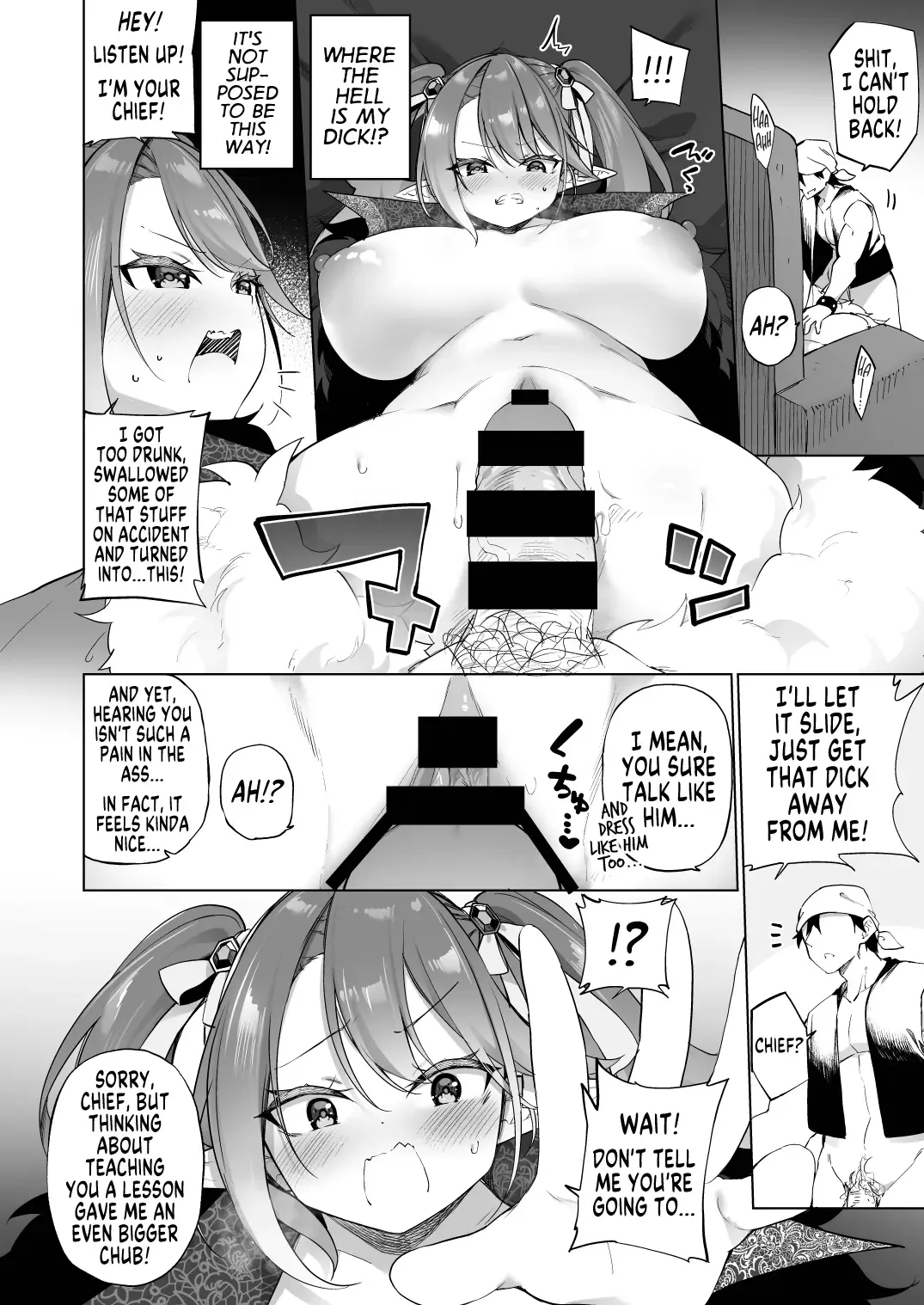 [Kanmuri] Mesugaki Elf ni Natta Don Elf-ka no Kusuri part 3 | A Bandit Chief Who Turned Into a Bratty Elf Girl Elvification Drug part 3 Fhentai - Page 8