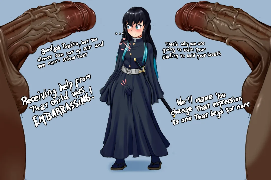 [Blackwhiplash] Slutty Boy Muichiro Tokitou Fhentai - Page 6