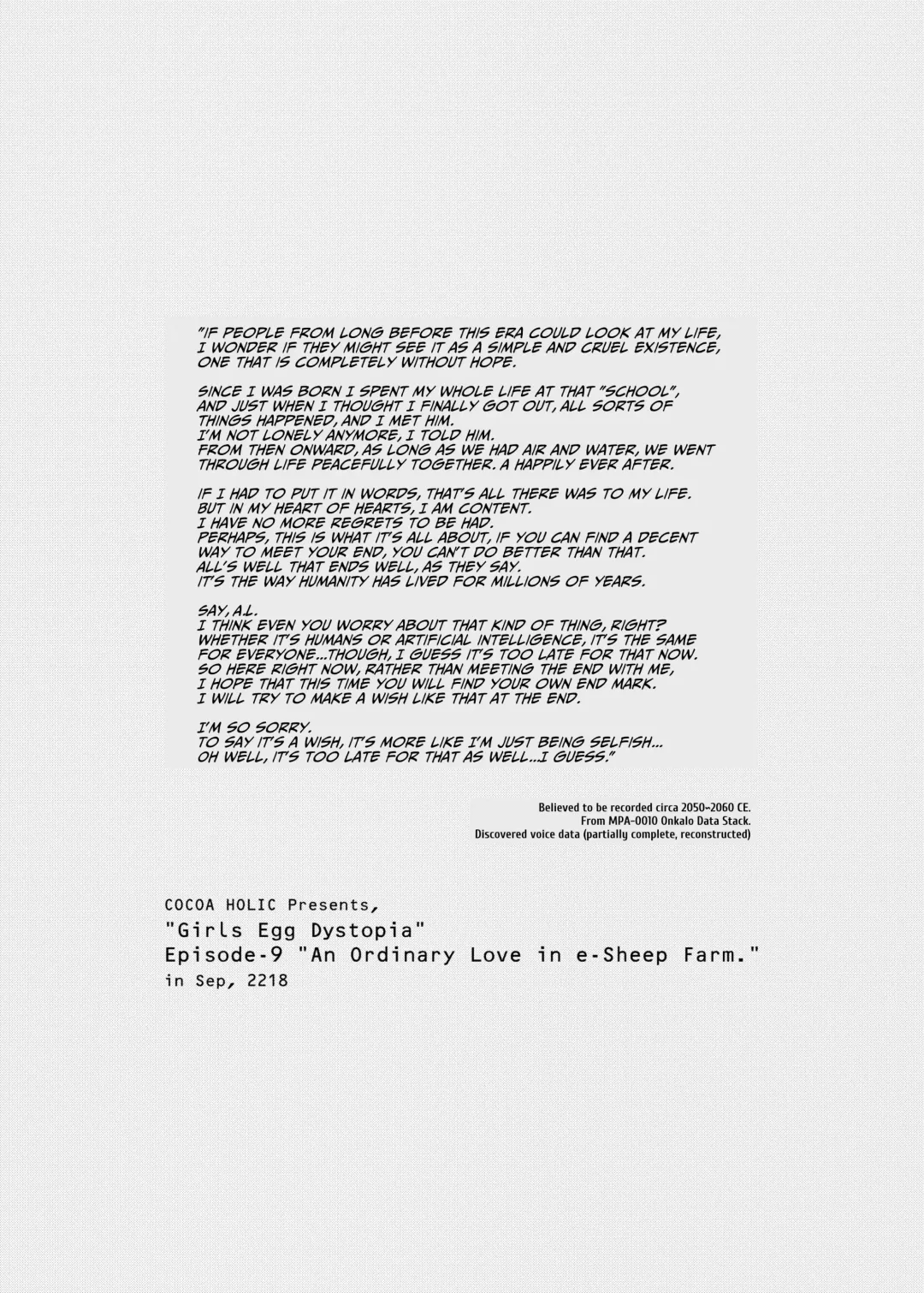 [Yuizaki Kazuya] Shuumatsu no Lolita | The Last Lolita Fhentai - Page 3