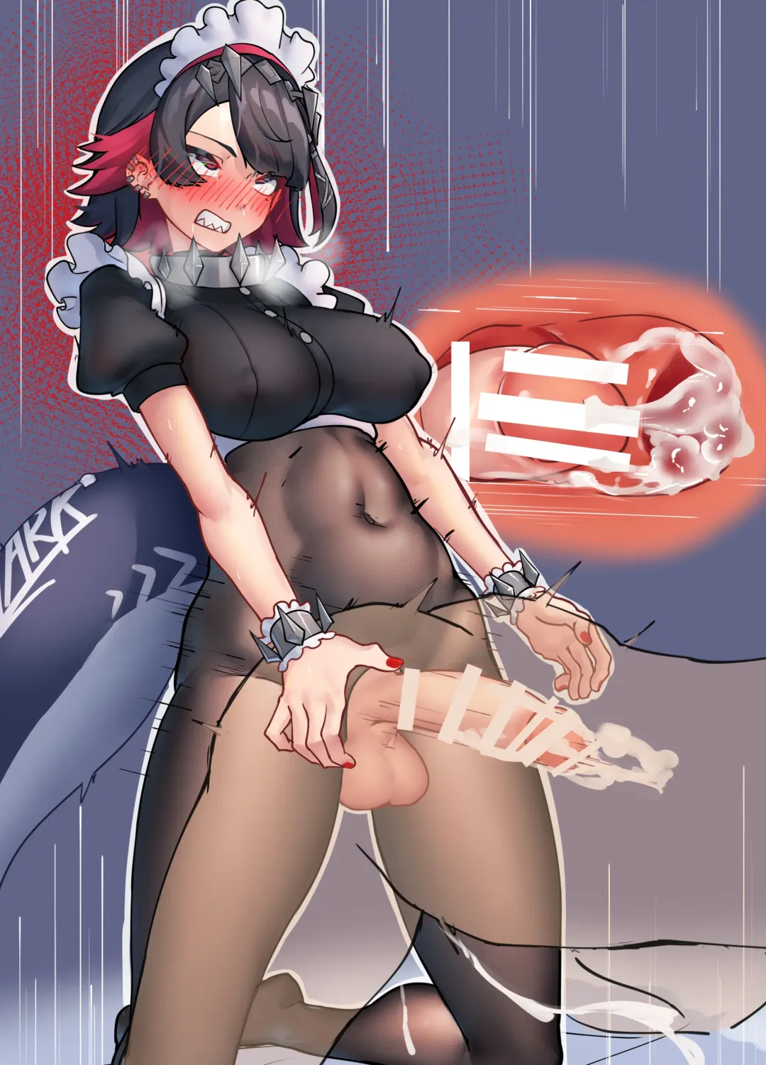 [Niche] 维多利亚家政艾莲逆肛交服务(djsymq机翻)Futa Ellen Joe Pegging from Behind Fhentai - Page 7