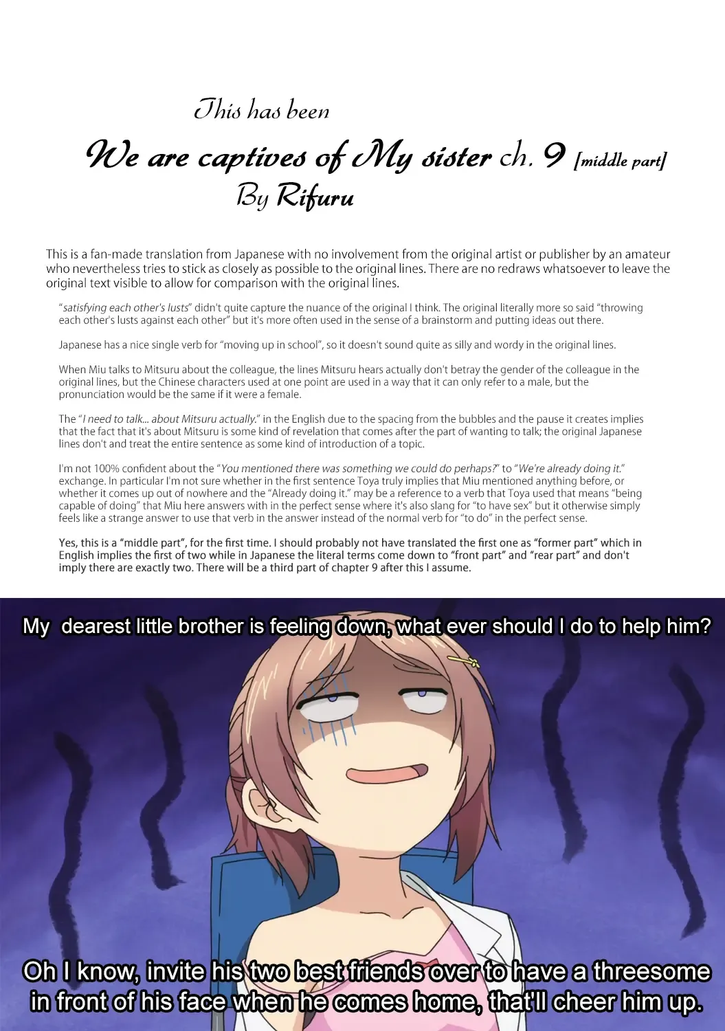 [Rifuru] Boku-tachi wa Onee-chan no Toriko - We are captives of My sister Ch. 9 Chuuhen Fhentai - Page 14