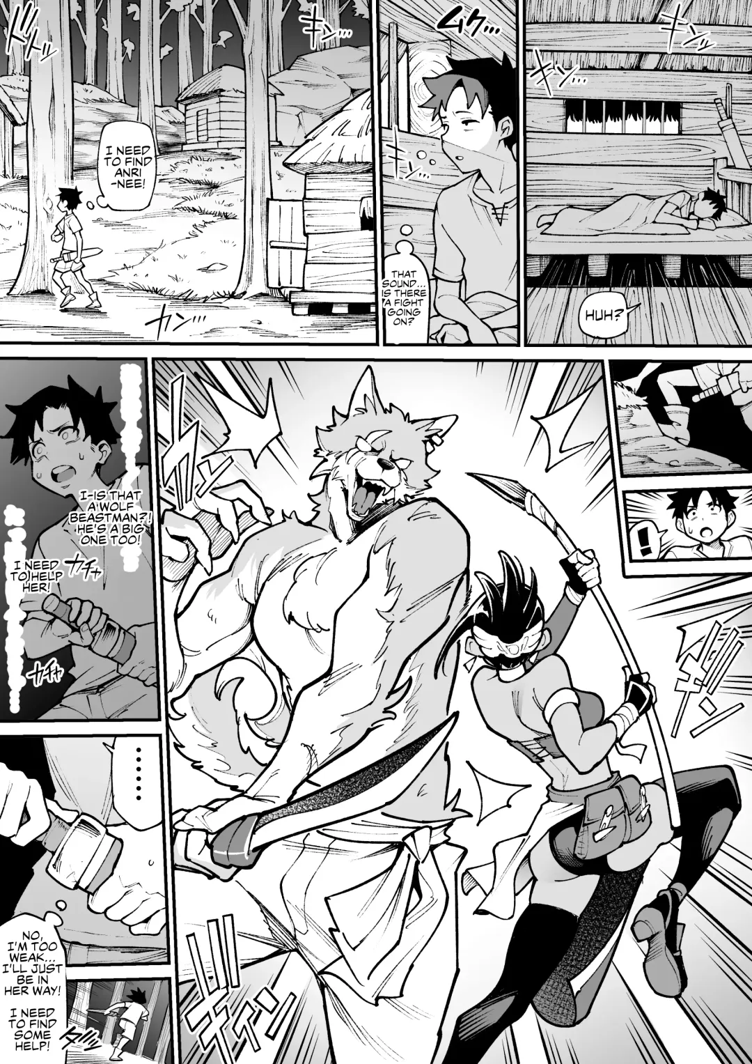 [Ame No Machi] Juujin x Onna Senshi NTR | Beastman x Female Warrior NTR Fhentai - Page 3