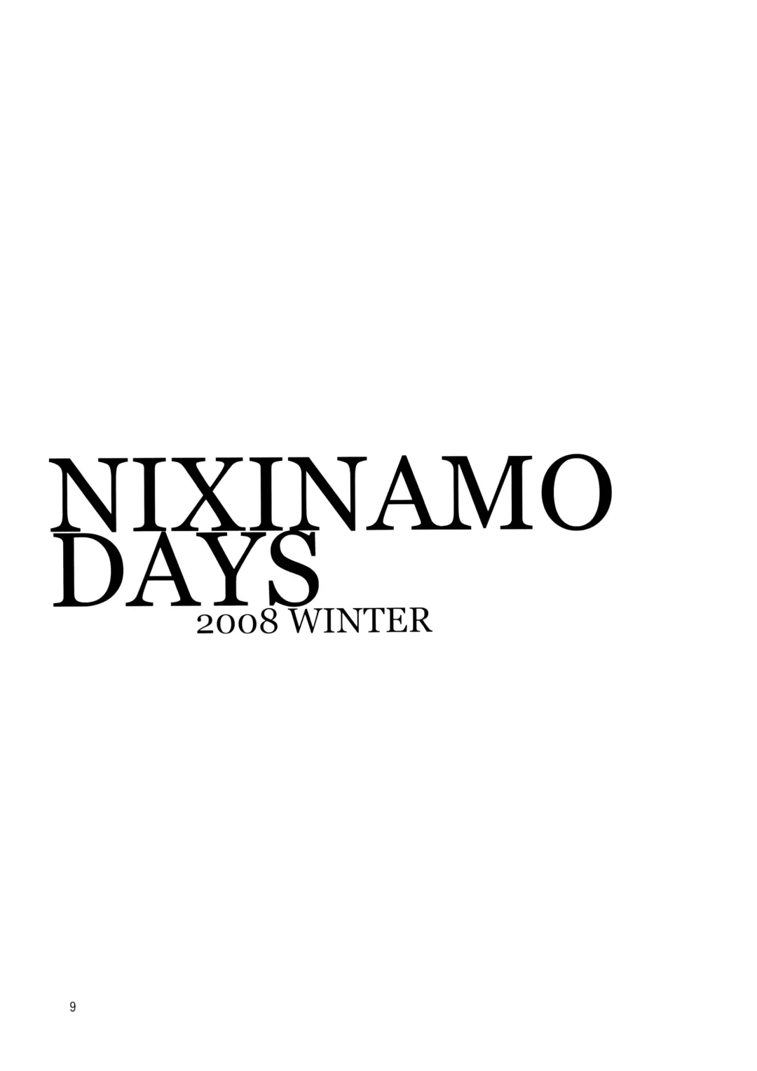 [Nixinamo Lens] NIXINAMO DAYS 2008 WINTER Fhentai - Page 8