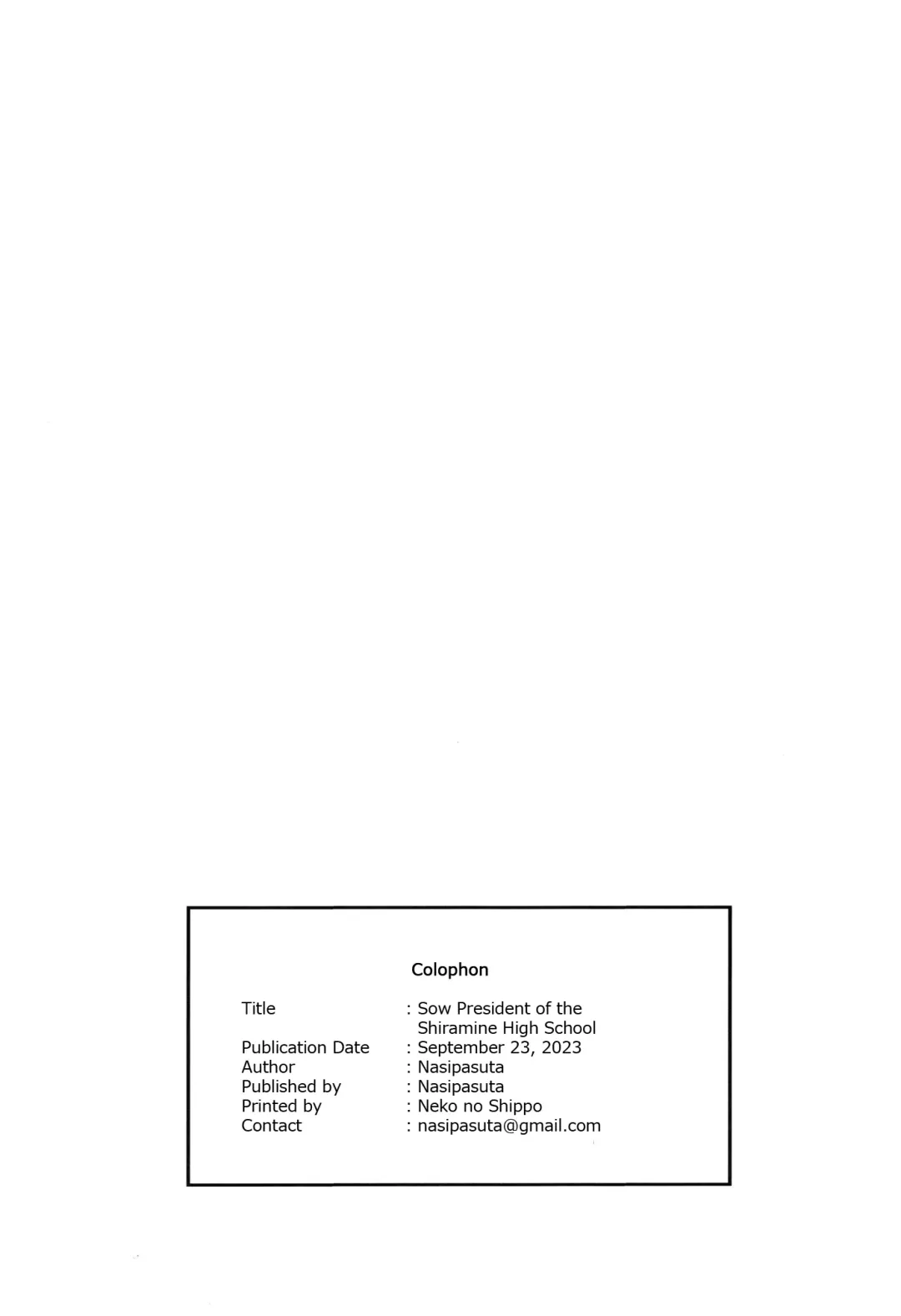 [Nasipasuta] Shiramine Gakuen no Mesubuta Kaichou | Sow President of the Shiramine Academy Fhentai - Page 46